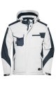 Heren Ski Jas Craftsmen James & Nicholson JN824 wit-carbon